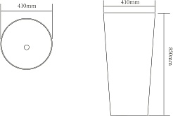 SantiLine Раковина напольная 41 SL-4012MB черная матовая – фотография-2